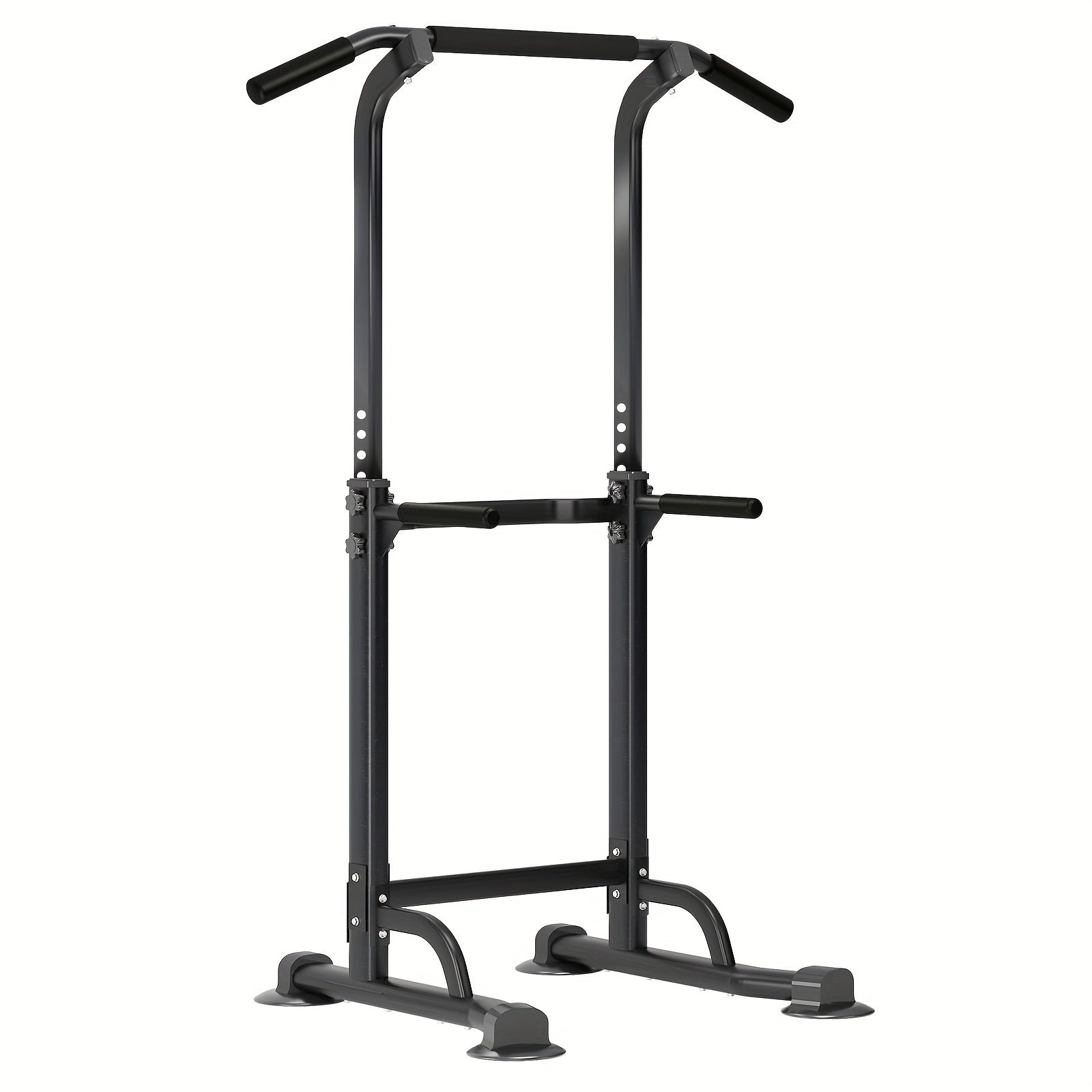 Power Tower Dip Station with Adjustable Pull-Up Bar – 330 lb Capacity Home Gym Strength Training Equipment for Pull-Ups, Dips, Knee Raises & Full Body Workout