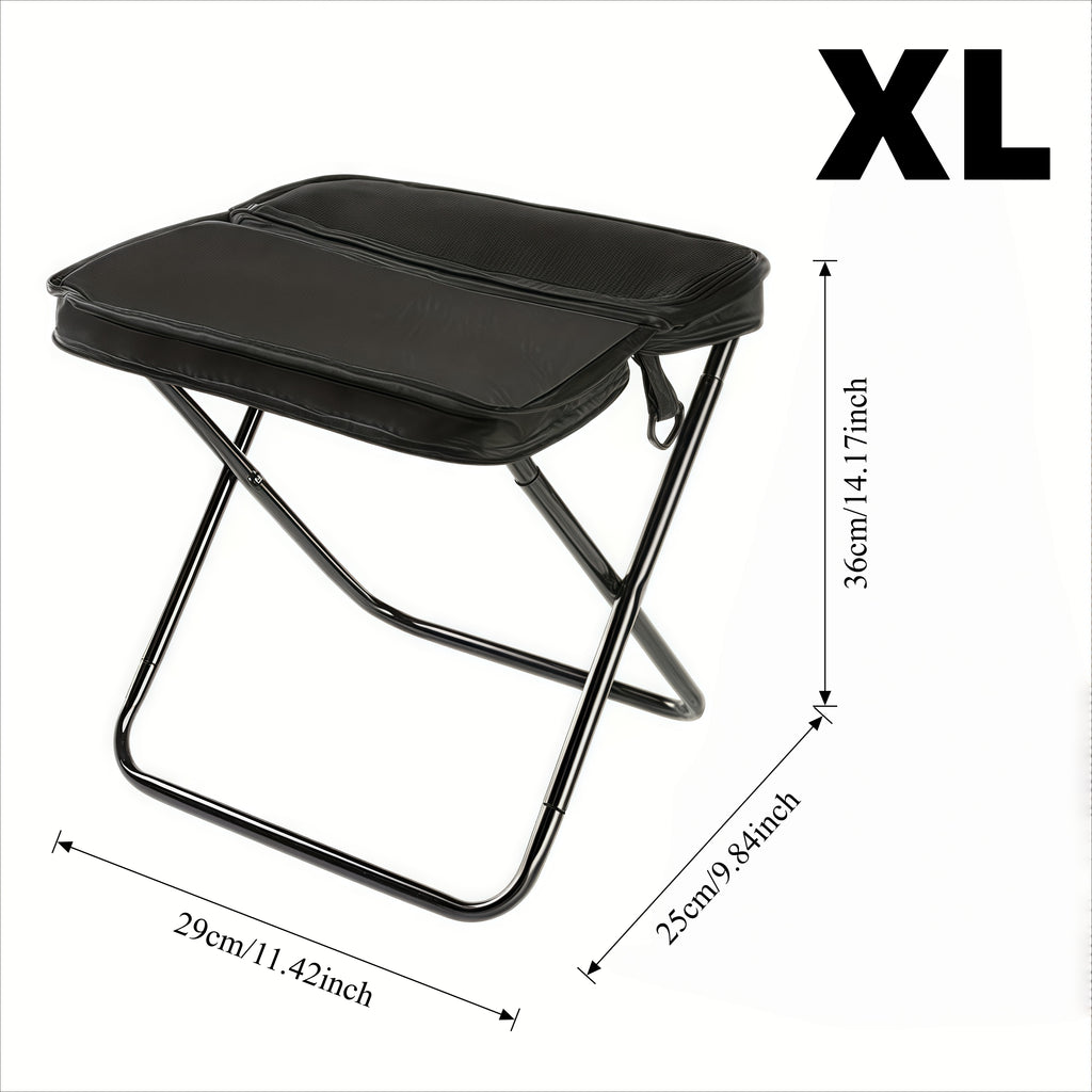 Portable Folding Camping Chair with Backpack Straps – Lightweight Alloy Frame, Mesh Storage Bag, Compact Foldable Seat for Camping Fishing Picnic Hiking