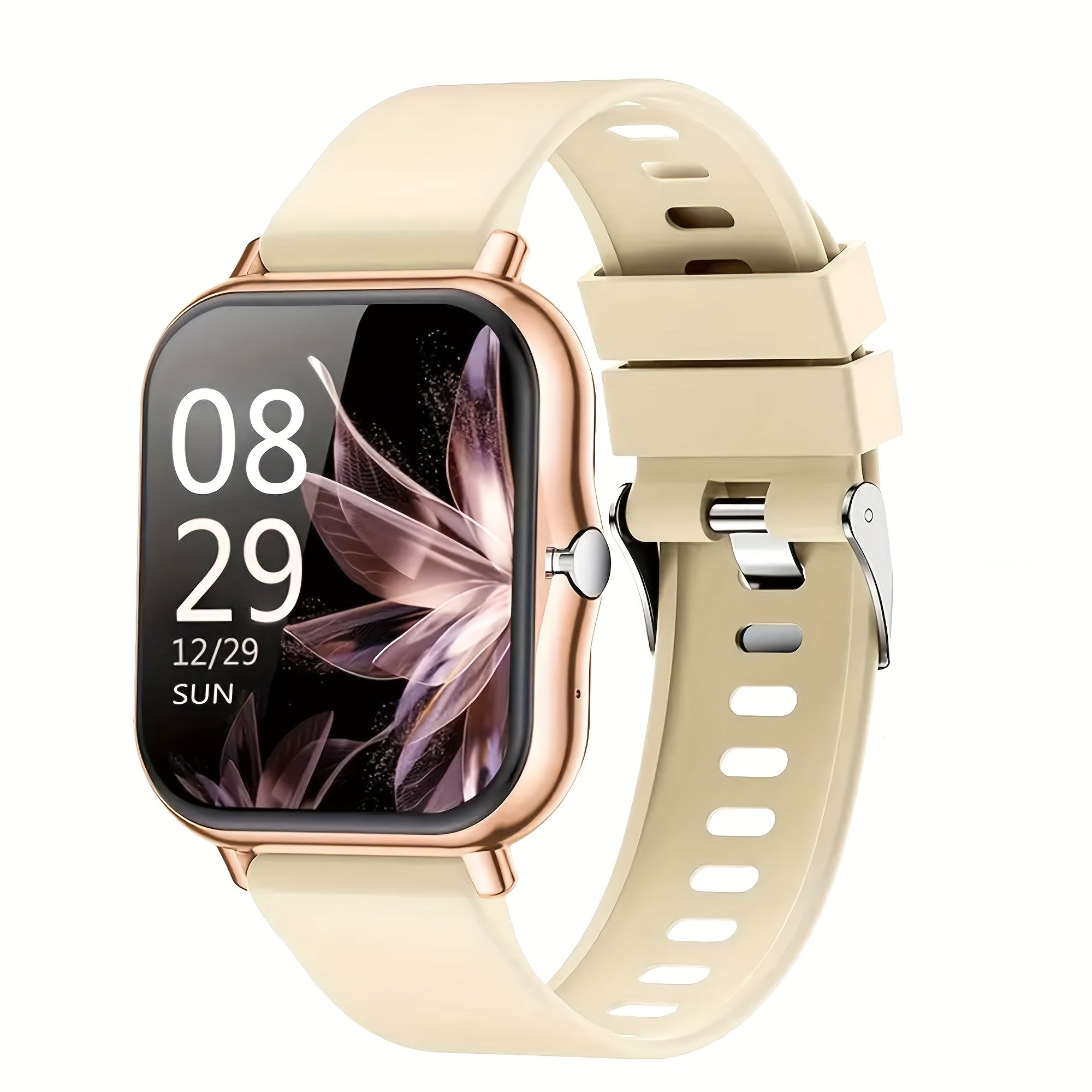 Smartwatch Full Touch Screen Wireless Calling Multi-Sport Modes Music Control Magnetic Charging Compatible with iPhone Android Men Women Fashion Sports Watch