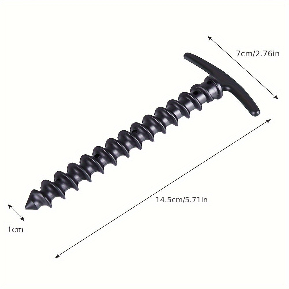 Camping Tent Stakes 12-Pack High Strength Lightweight Wind-Proof Rotating Ground Nails for Tent Tarp Camping Hiking Mountaineering Fishing Outdoor Activities