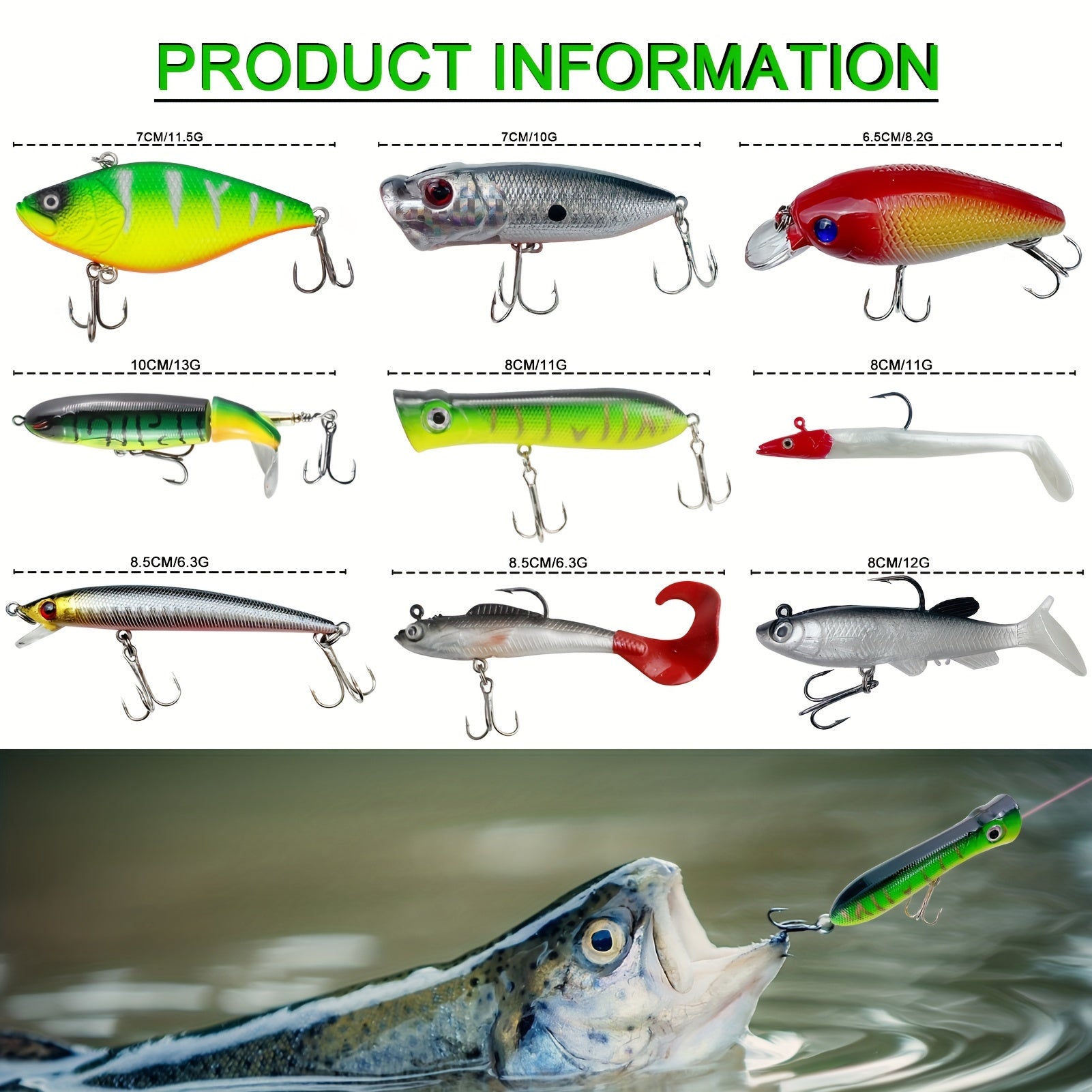 346pcs Fishing Lures Kit Complete Tackle Box Set – Crankbaits, Minnow, Spinnerbaits, Jigs, Hooks, Soft Baits, Weights & Topwater Lures for Freshwater & Saltwater