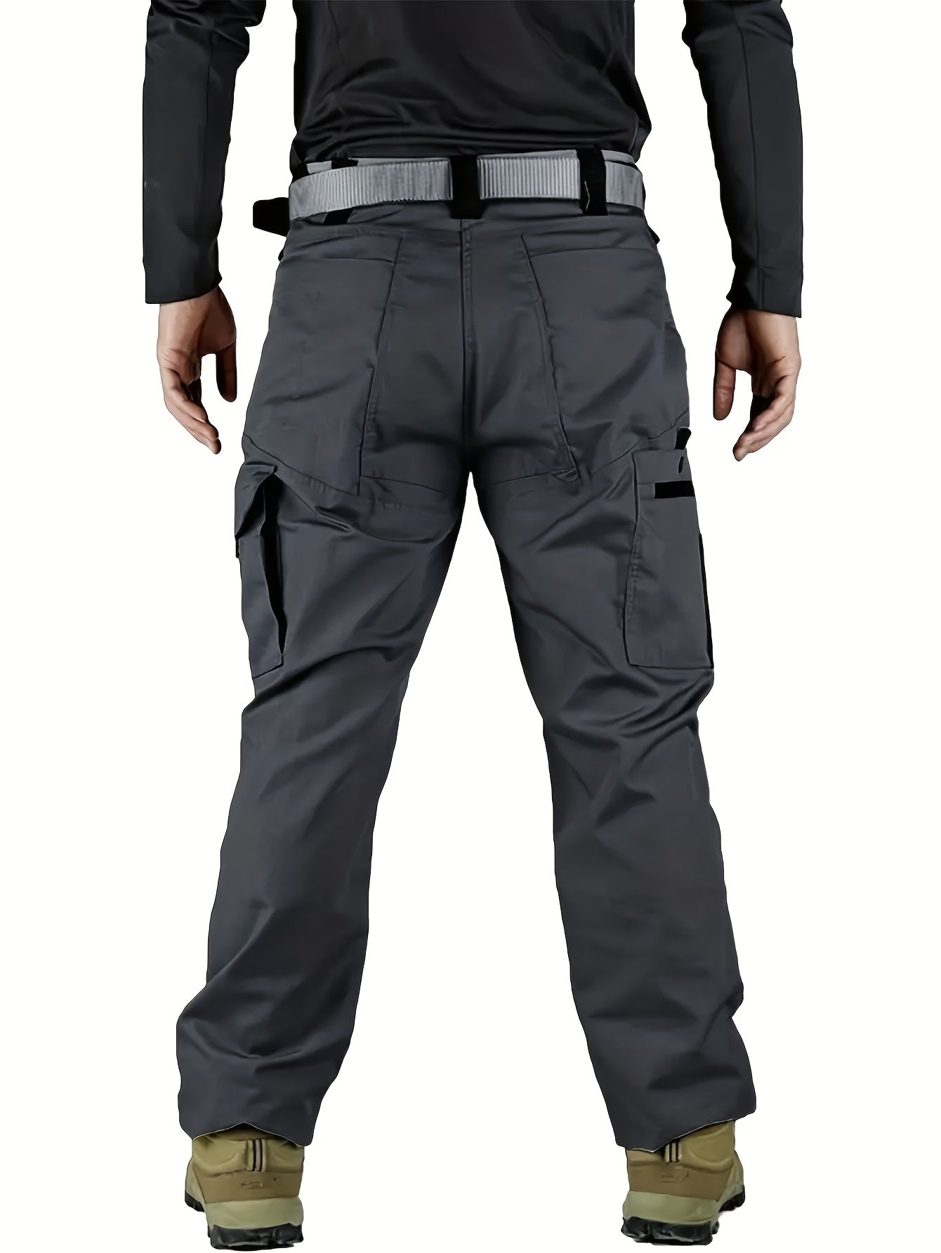 Men's Tactical Cargo Pants Quick-Dry Lightweight Hiking Pants Multi-Pocket Outdoor Work Pants for Men S-XXXL Black Grey Green