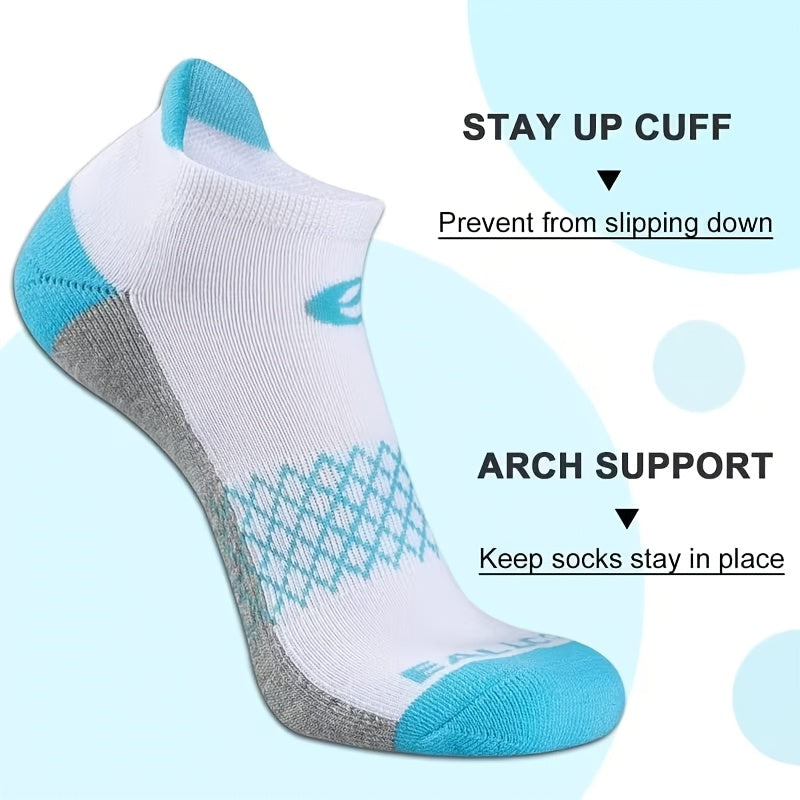 Women's Athletic Socks 18 Pairs Colorful Stripe Low Cut Non-Slip Breathable Running Basketball Gym Sports Socks Spring Summer All Season
