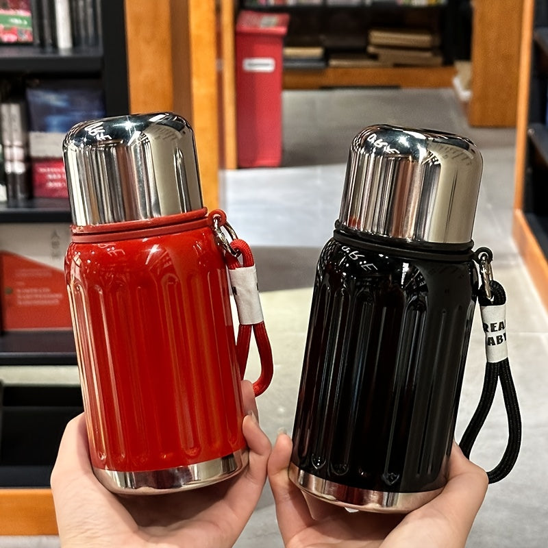 Stainless Steel Thermos 316 Vacuum Insulated Tumbler Keeps Drinks Hot & Cold – Portable Travel Cup for Work School Camping Sports