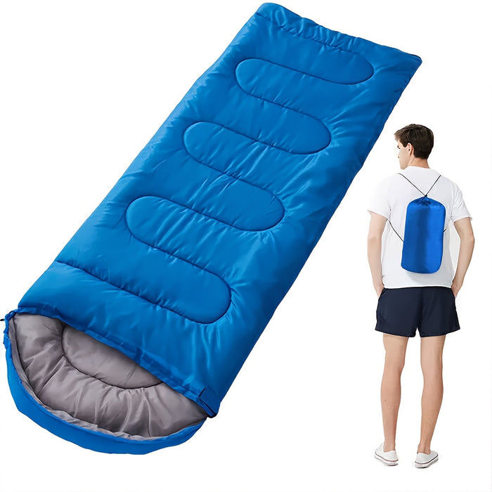 4 Season Sleeping Bag Lightweight Cold Weather – Envelope Design, Drawstring Closure & Adjustable Head Strap | 0–19°F Rated for Camping, Backpacking, Hiking & Mountaineering | 1 or 2 Pack
