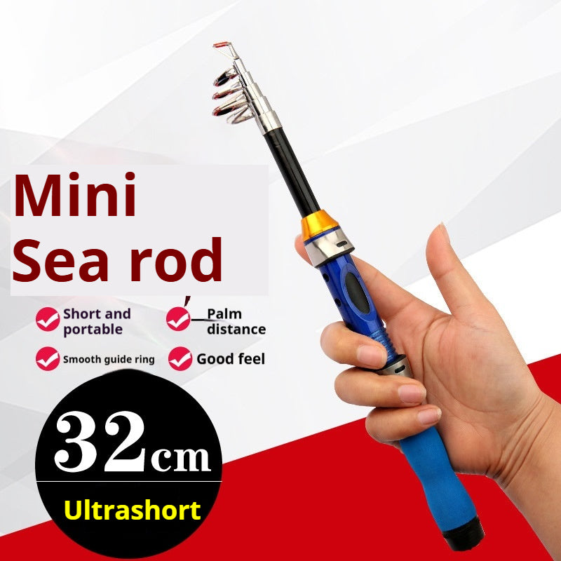Telescopic Pen Fishing Rod Reel Combo Collapsible Pocket Mini Spinning Pole 39-90 Inch Portable Travel Camping Hiking Bass Trout Freshwater Saltwater Beginners Kids