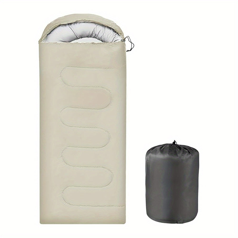 Camping Sleeping Bag with Pillow and Compression Sack Lightweight 3 Season Sleeping Bag Set for Adults Hiking Backpacking Outdoor Travel Emergency 5 Colors