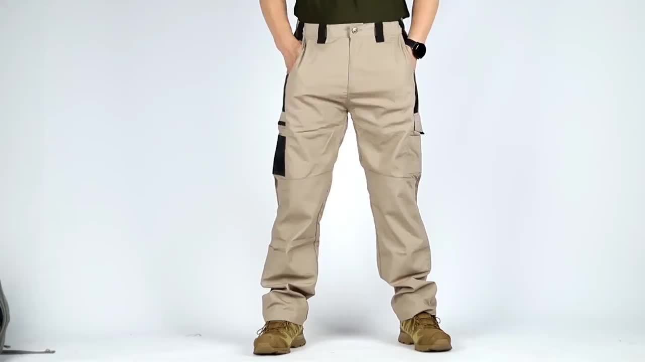 Men's Tactical Cargo Pants Quick-Dry Lightweight Hiking Pants Multi-Pocket Outdoor Work Pants for Men S-XXXL Black Grey Green