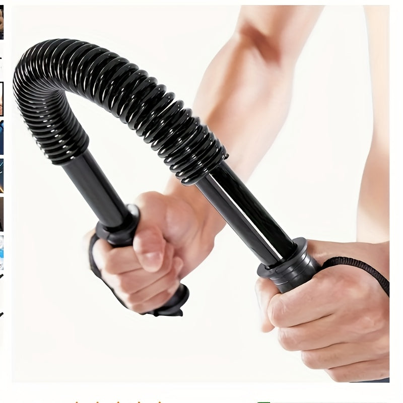 Chest Expander Arm Strength Training Bar 66lbs – Dual Head Arm Exerciser for Biceps Triceps Chest Shoulders Back, Home Gym Portable Fitness Equipment