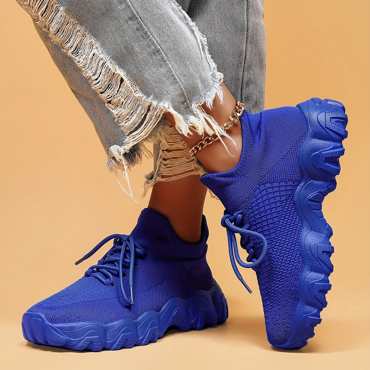 Women's Cushion Running Shoes Breathable Elastic Sock Sneakers Soft Sole – Road Running Outdoor Sports Gym Shoes for Women Sizes US 6-12 Gift for Mom Girlfriend
