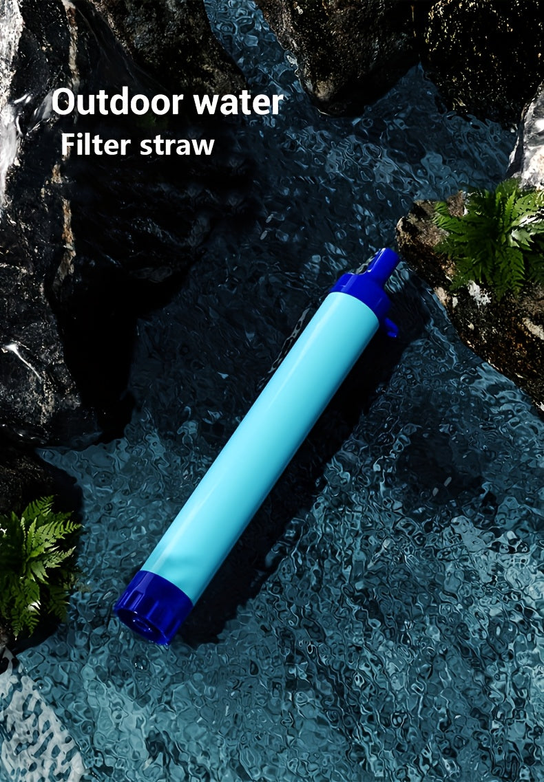 Portable Water Filter Straw for Hiking Camping Survival Emergency Filtration Drink from Stream Lake River Spring Tap Rainwater Outdoor Backpacking Gear 2 or 4 Pack