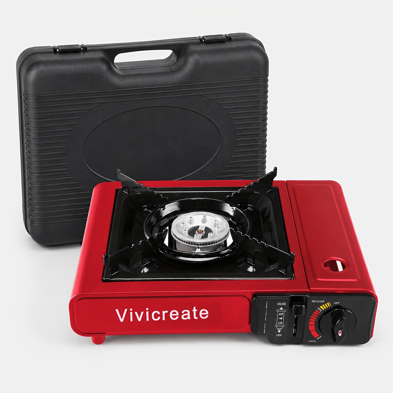 Portable Butane Camping Stove 8500 BTU – Compact Outdoor Burner for Cooking, Hiking, Backpacking, Emergency Survival Gear, Windproof Camp Stove