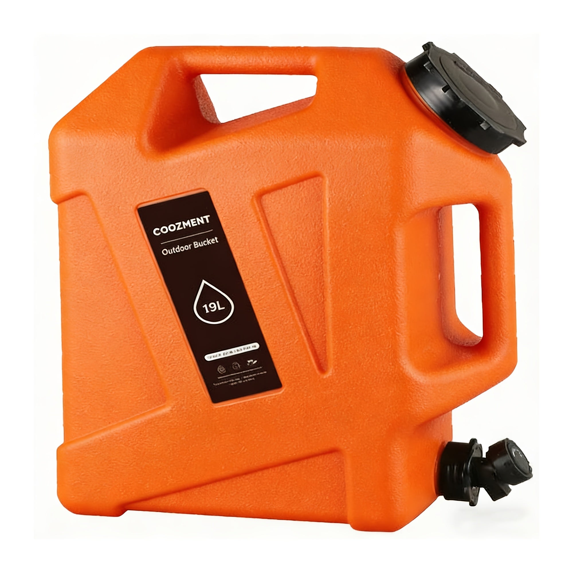 Water Jug with Spigot & 2 Handles – BPA Free PVC Water Container 2.6 to 5 Gal for Camping, RV, Hiking & Outdoor Water Storage, Multiple Colors & Sizes