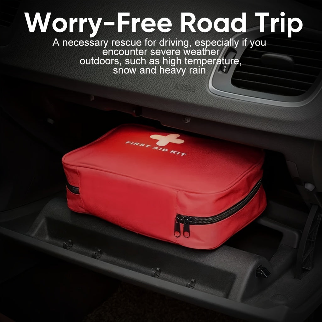 338-Piece First Aid Kit Waterproof Compact Trauma Medical Kit for Home Car Camping Hiking Travel Office Outdoor Emergency