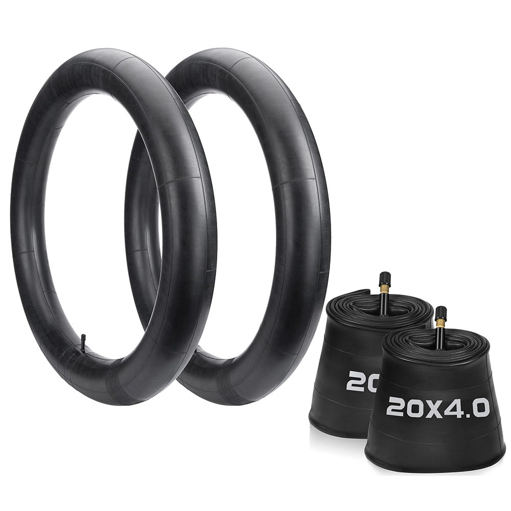 Fat Bike Inner Tube 20x4 Inch Schrader Valve Premium Butyl Rubber – Replacement Tube for Fat Tire Bike Electric Bike Snow Bike Beach Cruiser