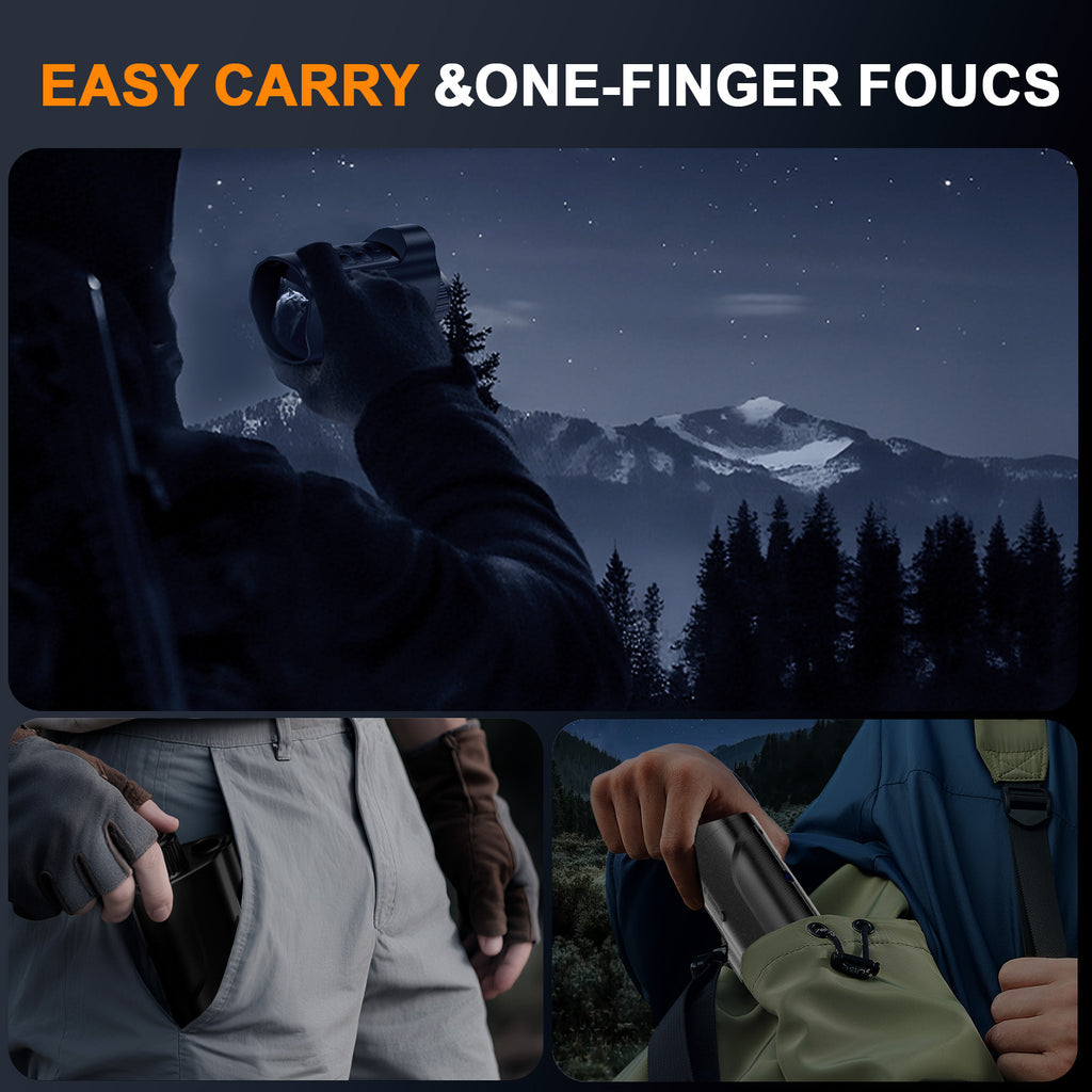 Night Vision Goggles 1080P Monocular 5W Infrared 10x Digital Zoom 2600ft Range 2700mAh Battery 2 inch HD Display for Hunting Camping Wildlife