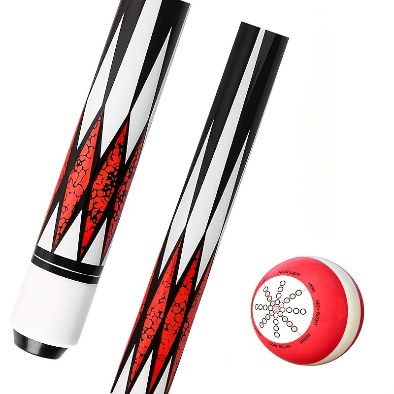 Pool Cue Stick 58-Inch Professional Canadian Maple 13mm Multi-Layer Tip 19oz Ergonomic Grip with Training Ball for American Pool Billiards 5 Colors + Combo Set