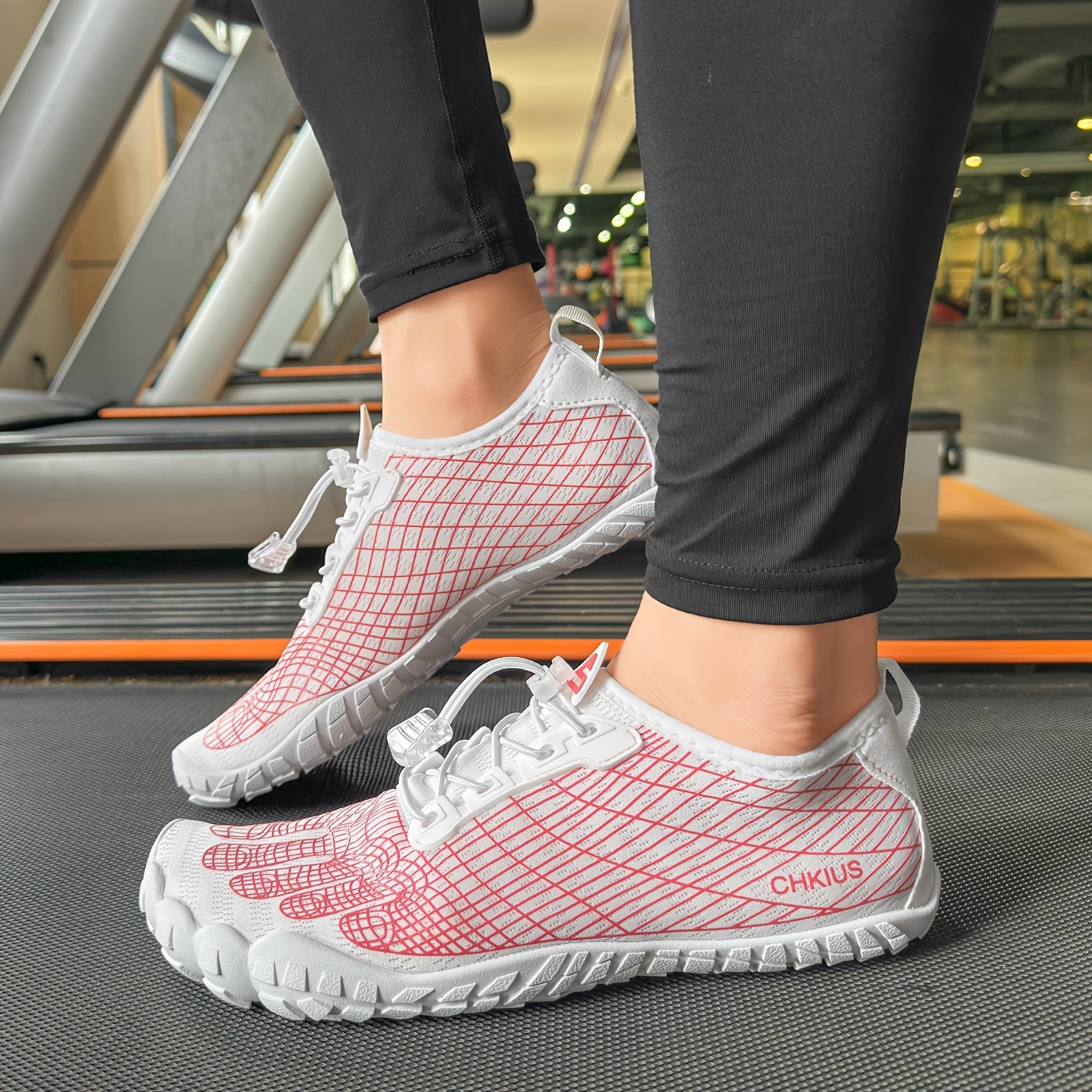 Water Shoes for Men Women Quick Dry Lightweight Beach Swimming Aqua Shoes - Non-Slip Rubber Sole for Hiking Yoga Diving Fitness - Lace Up Striped Design US 4.5-14 Blue Orange Black Gray White Red