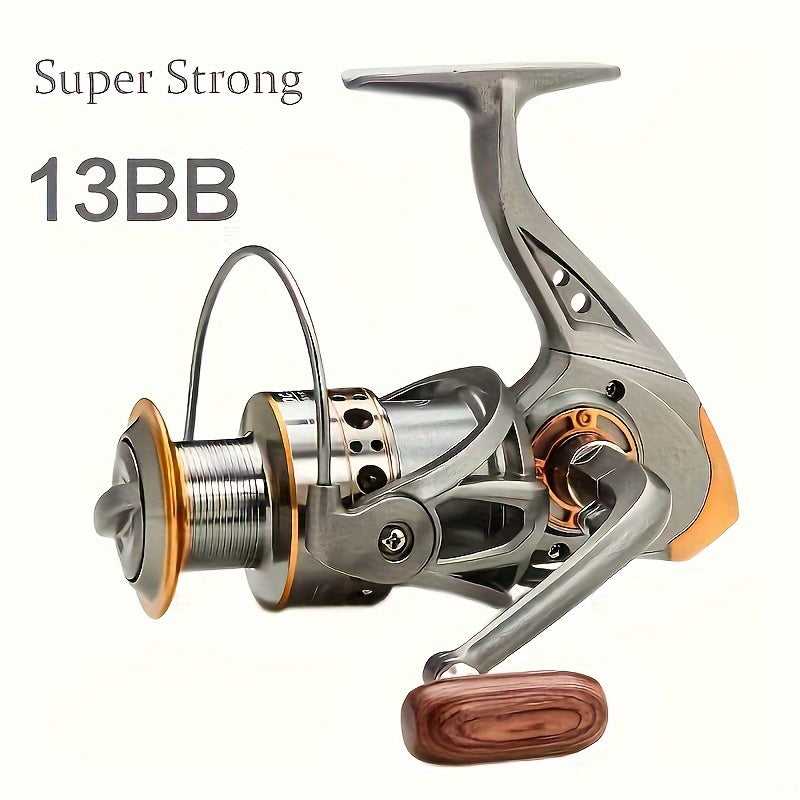Spinning Fishing Reel DC1000-DC6000 – 5.2:1 Gear Ratio, 22LB Max Drag, Aluminum Alloy Body, Smooth Casting for Freshwater & Saltwater Fishing