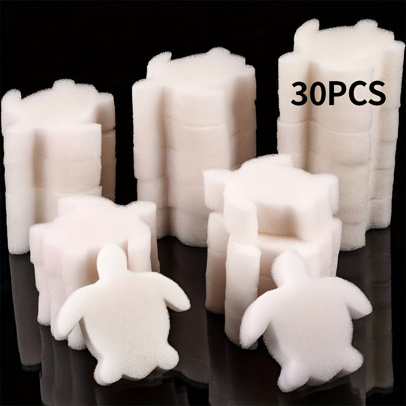 Pool Oil Scum Absorber Sponge Turtle Shape 30/50/100 Pack, Floating Oil Absorbing Ball for Swimming Pool Hot Tub Spa Water Cleaner, Reusable Pool Cleaning Sponge for Sunscreen Body Oil Removal