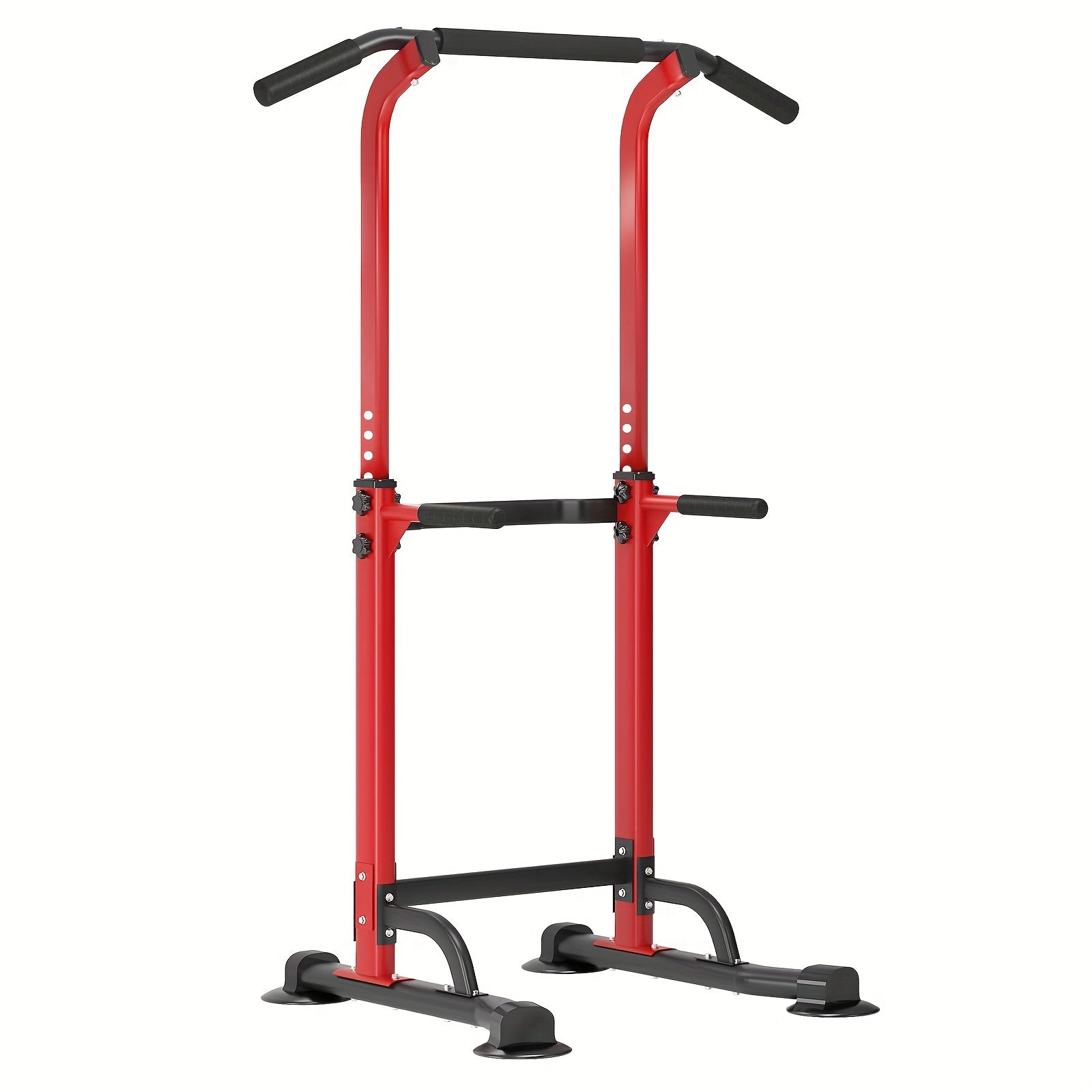 Power Tower Dip Station with Adjustable Pull-Up Bar – 330 lb Capacity Home Gym Strength Training Equipment for Pull-Ups, Dips, Knee Raises & Full Body Workout