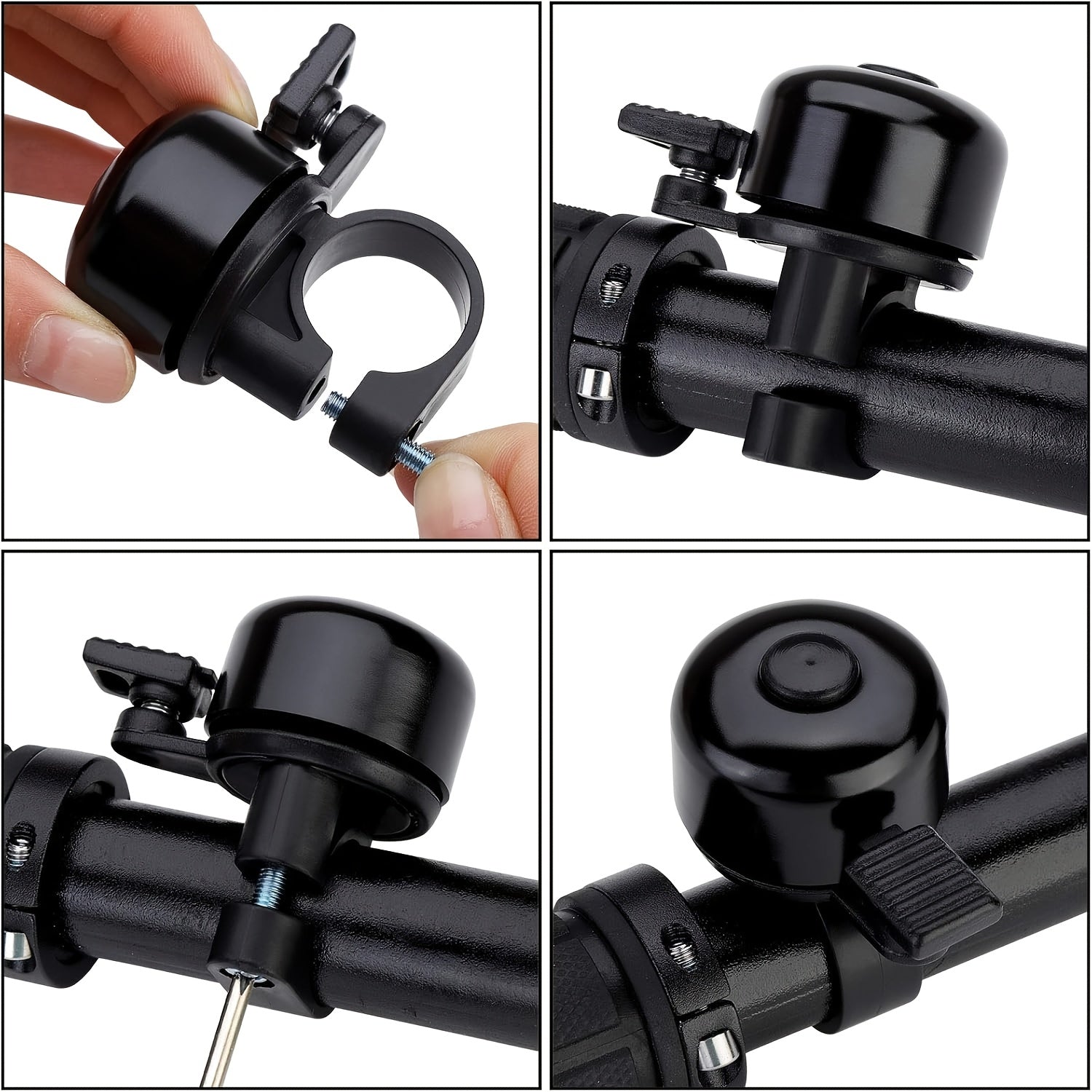 Bicycle Light Set USB Rechargeable – LED Headlight 6 Modes 180° + Taillight + Bell for Night Road Mountain Cycling Safety