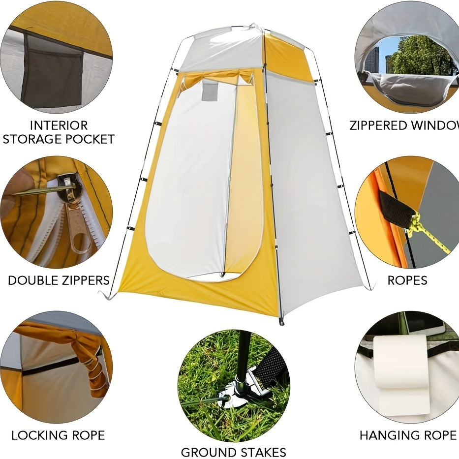 Portable Privacy Shower Tent for Camping – Outdoor Changing Room, Toilet Shelter & Shower Enclosure for Hiking, Beach, Backpacking & Campsite Use