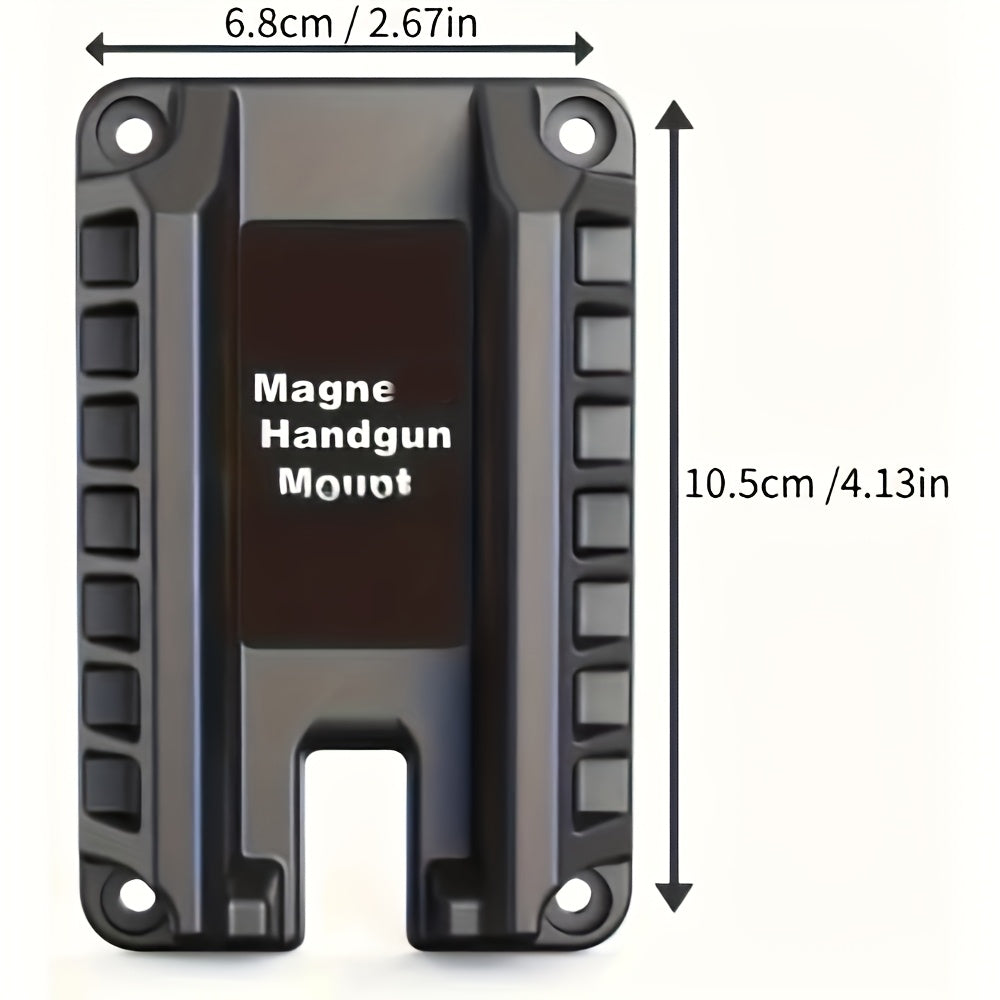 Magnetic Gun Holder Mount for Pistols Rifles & Shotguns – Quick-Release Secure Firearm Storage for Car Truck Wall Desk Bedside & Safe – Heavy Duty Polymer Magnetic Holster 1pc/2pcs