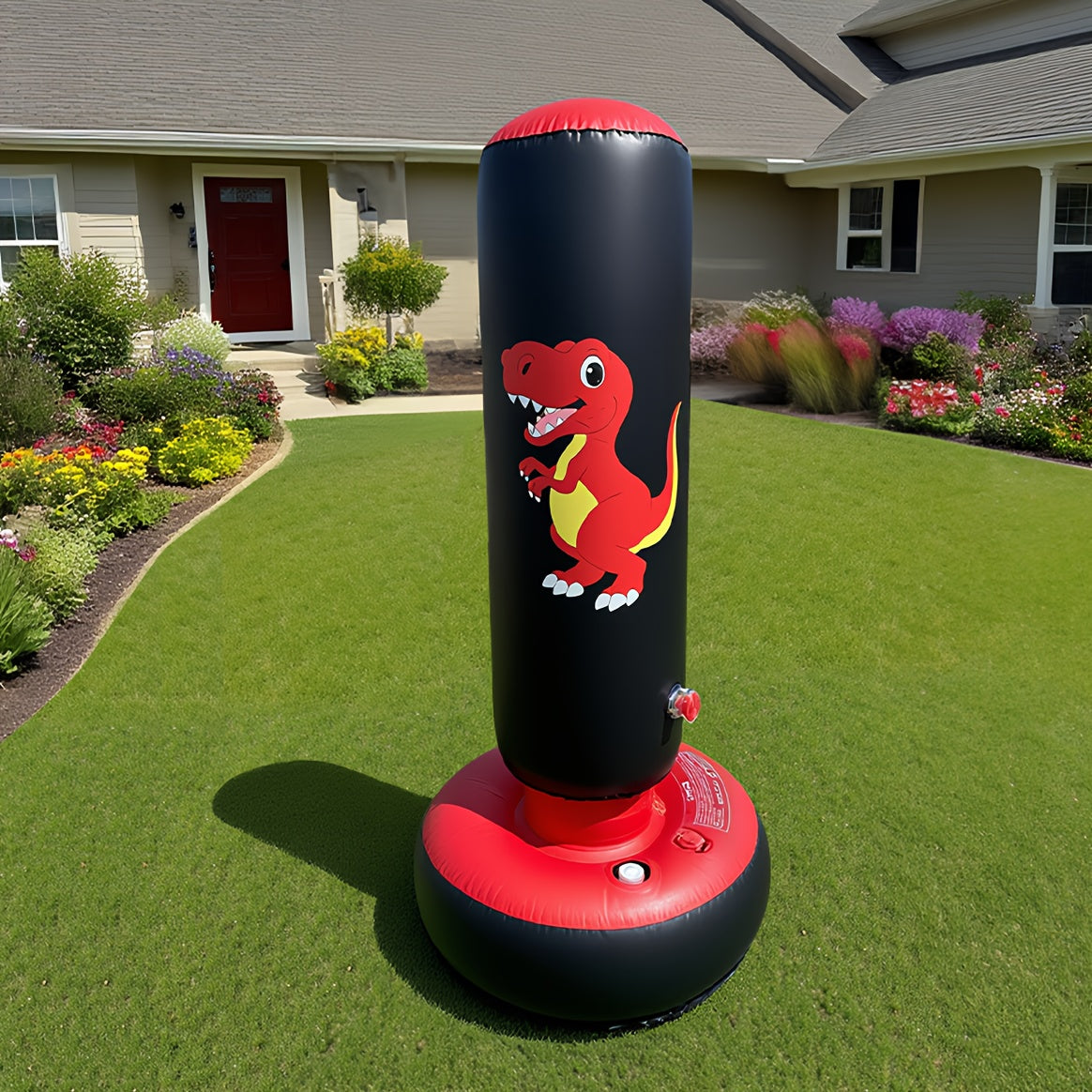 Inflatable Punching Bag for Kids 48-Inch Dinosaur Shaped with Boxing Gloves – Freestanding Bop Bag for Karate, Taekwondo & Active Play, Indoor Outdoor Gift for Boys & Girls