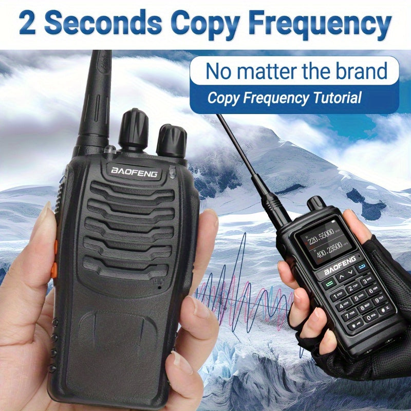 Walkie Talkies Long Range Rechargeable Baofeng BF-888S 16 Channel UHF Two Way Radio with Earphones – 2-Pack & 4-Pack for Camping Hiking Hunting