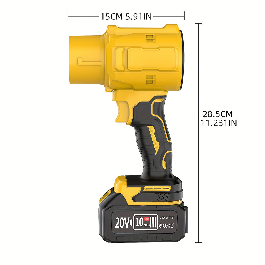 Cordless Leaf Blower 20V 50000RPM – Turbo Air Blower for Leaf Blowing, Snow Removal, Car Drying & Dust Cleaning, Rechargeable Lithium Battery, Lightweight Handheld Outdoor Tool