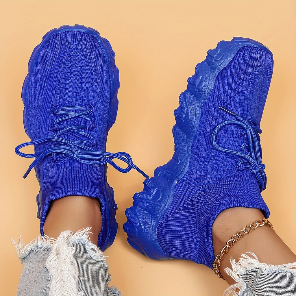 Women's Cushion Running Shoes Breathable Elastic Sock Sneakers Soft Sole – Road Running Outdoor Sports Gym Shoes for Women Sizes US 6-12 Gift for Mom Girlfriend