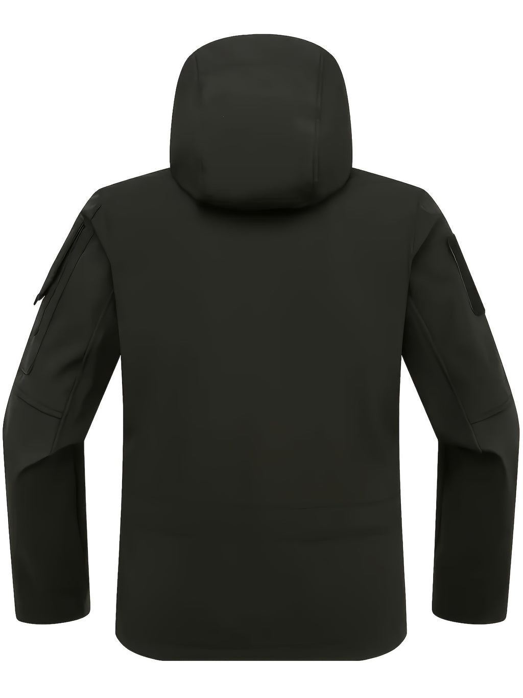 Men's Tactical Jacket Windproof Ripstop Hooded Shell Jacket with Multiple Utility Pockets for Camping Survival Hiking Outdoor Training Sizes S-XXXL Black Green Grey