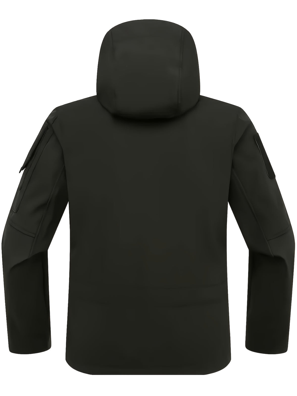 Men's Tactical Jacket Windproof Ripstop Hooded Shell Jacket with Multiple Utility Pockets for Camping Survival Hiking Outdoor Training Sizes S-XXXL Black Green Grey