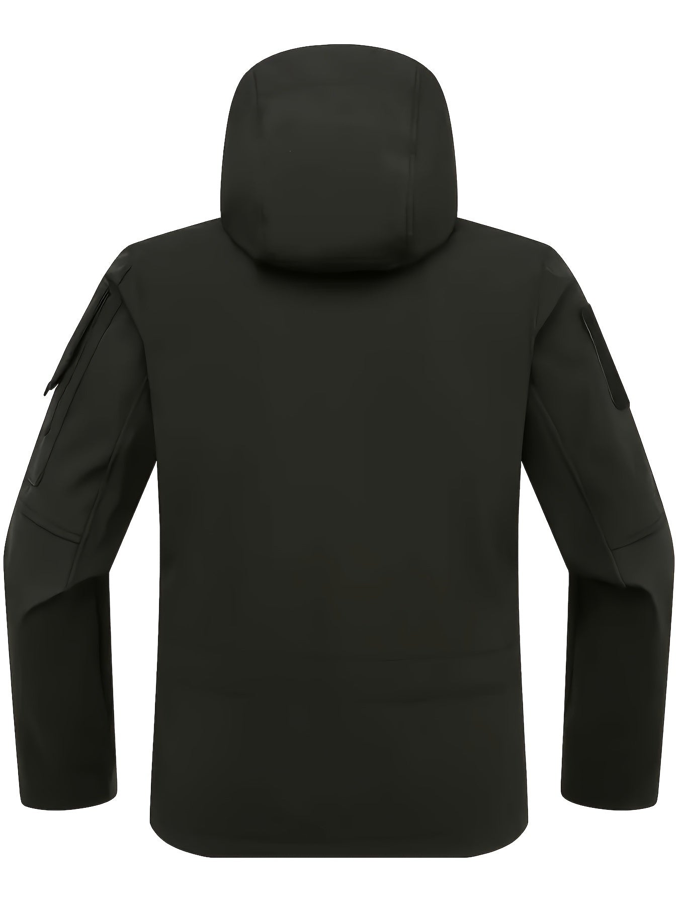 Men's Tactical Jacket Windproof Ripstop Hooded Shell Jacket with Multiple Utility Pockets for Camping Survival Hiking Outdoor Training Sizes S-XXXL Black Green Grey