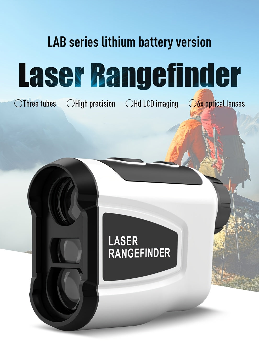 Golf Laser Rangefinder 1200 Yards – 6.5x HD Magnification, Slope Compensation, Flag Lock, Anti-Vibration, USB Rechargeable, High Precision Distance Meter for Golf, Hunting & Outdoor Sports