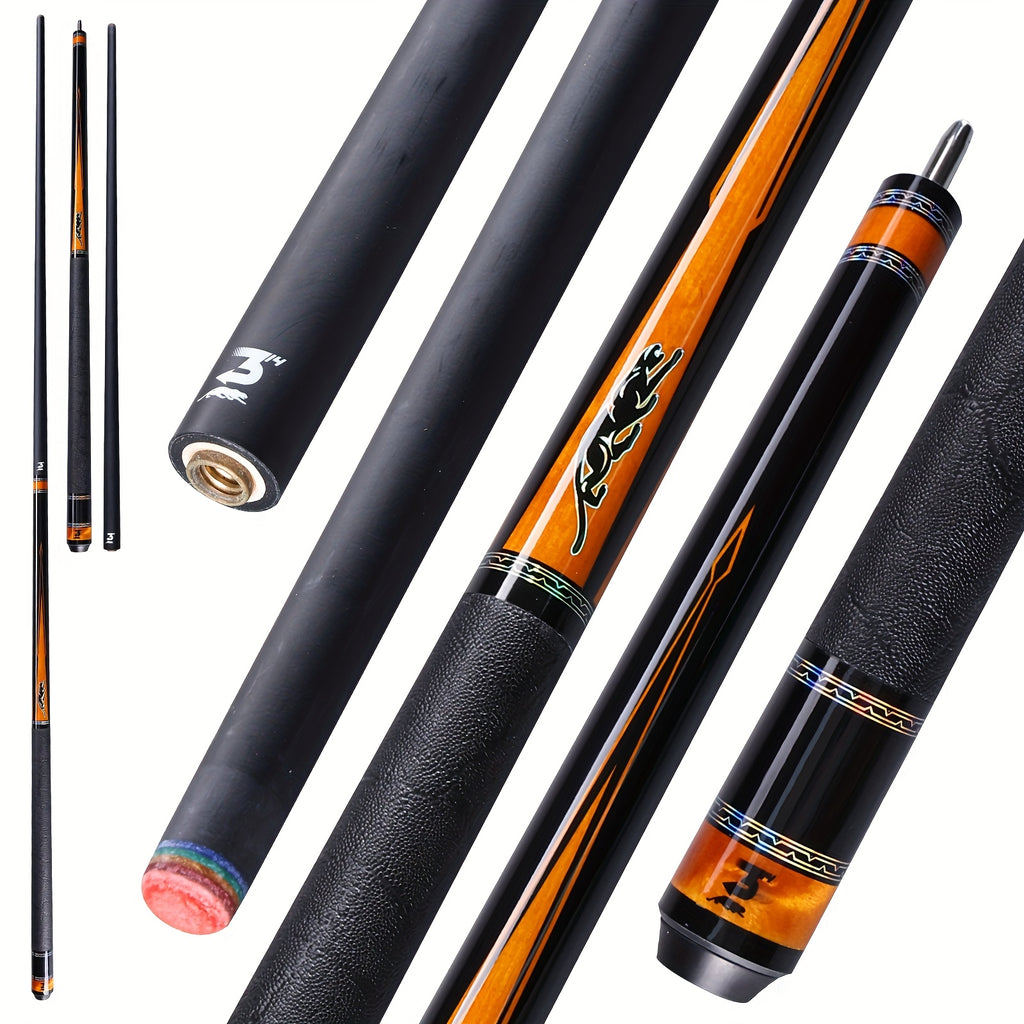 Carbon Fiber Pool Cue 58 Inch Professional Billiard Cue Stick Low Deflection 12.5mm Tip 3/8x8 Pin Joint Leather Grip – PREDAIDR SP Series Billiards Cue for Pool Players