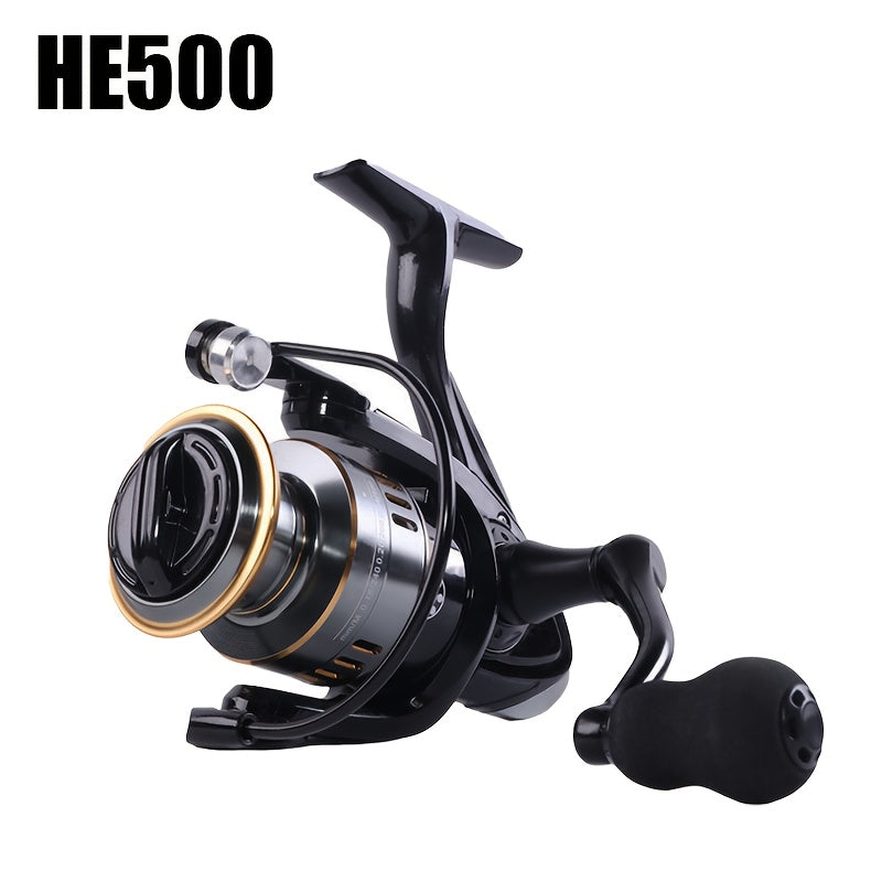 Spinning Fishing Reel Metal Body 5.2:1 Gear Ratio 22LB Drag Left Right Hand – Freshwater Saltwater Reel HE500 to HE7000
