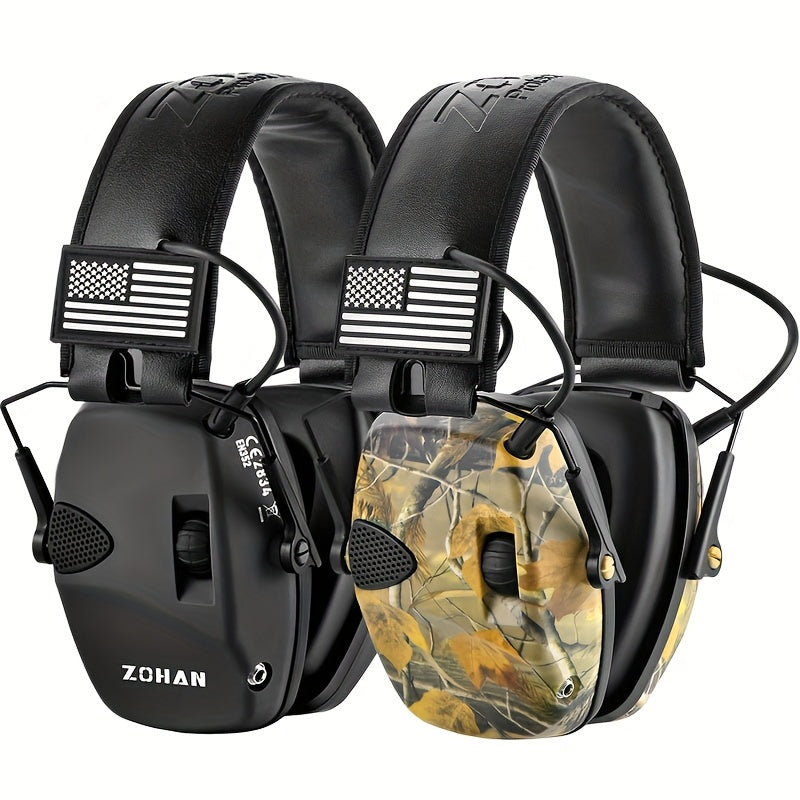 ZOHAN Electronic Shooting Earmuffs NRR 23dB – Noise Cancelling Ear Protection with Sound Amplification for Hunting, Range Shooting, Mowing & Industrial Use, Adjustable Fit, 7 Colors