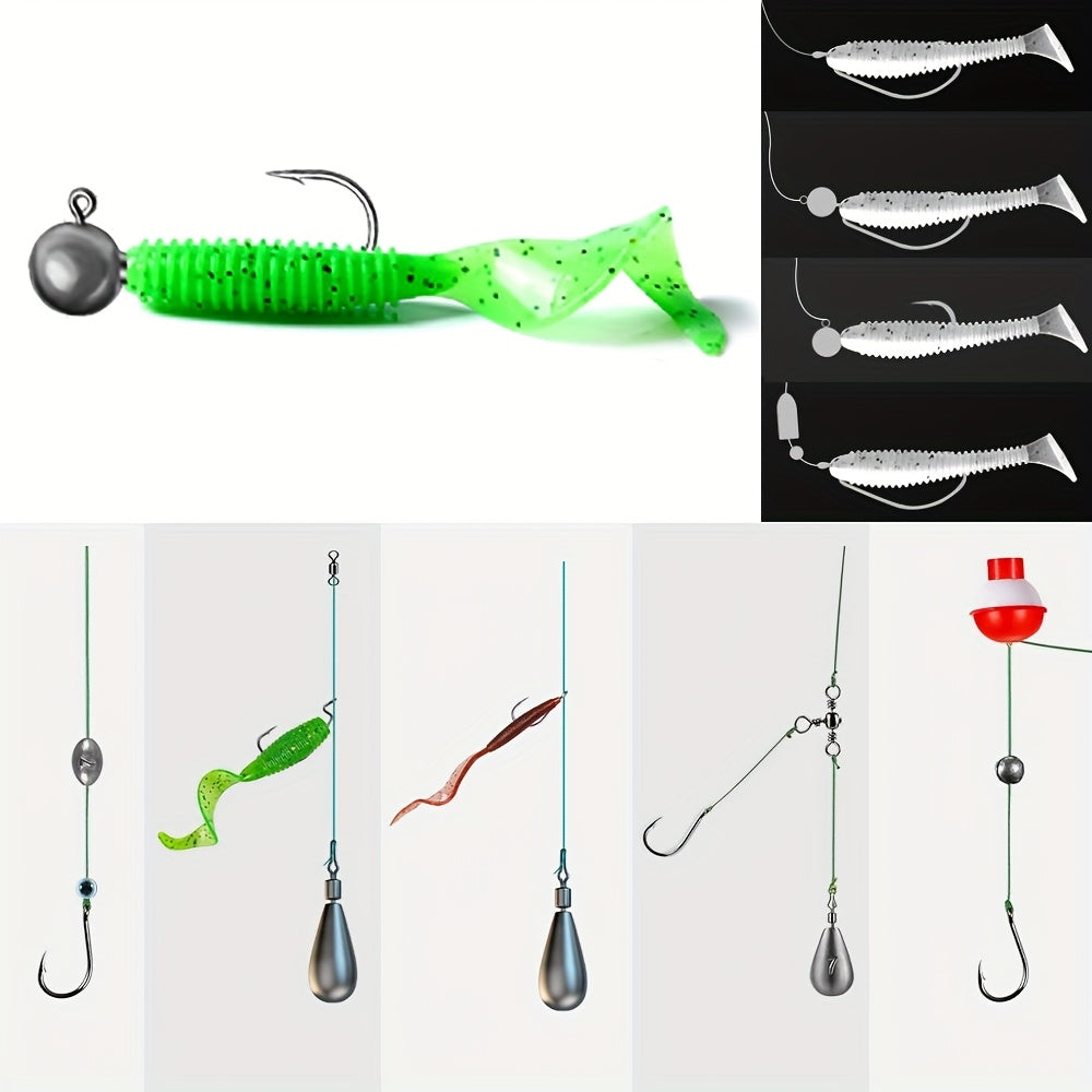 Fishing Tackle Kit 142 206 318 Pcs Hooks Weights Swivels Jigs Freshwater Saltwater Bass Trout Fishing Accessories Set