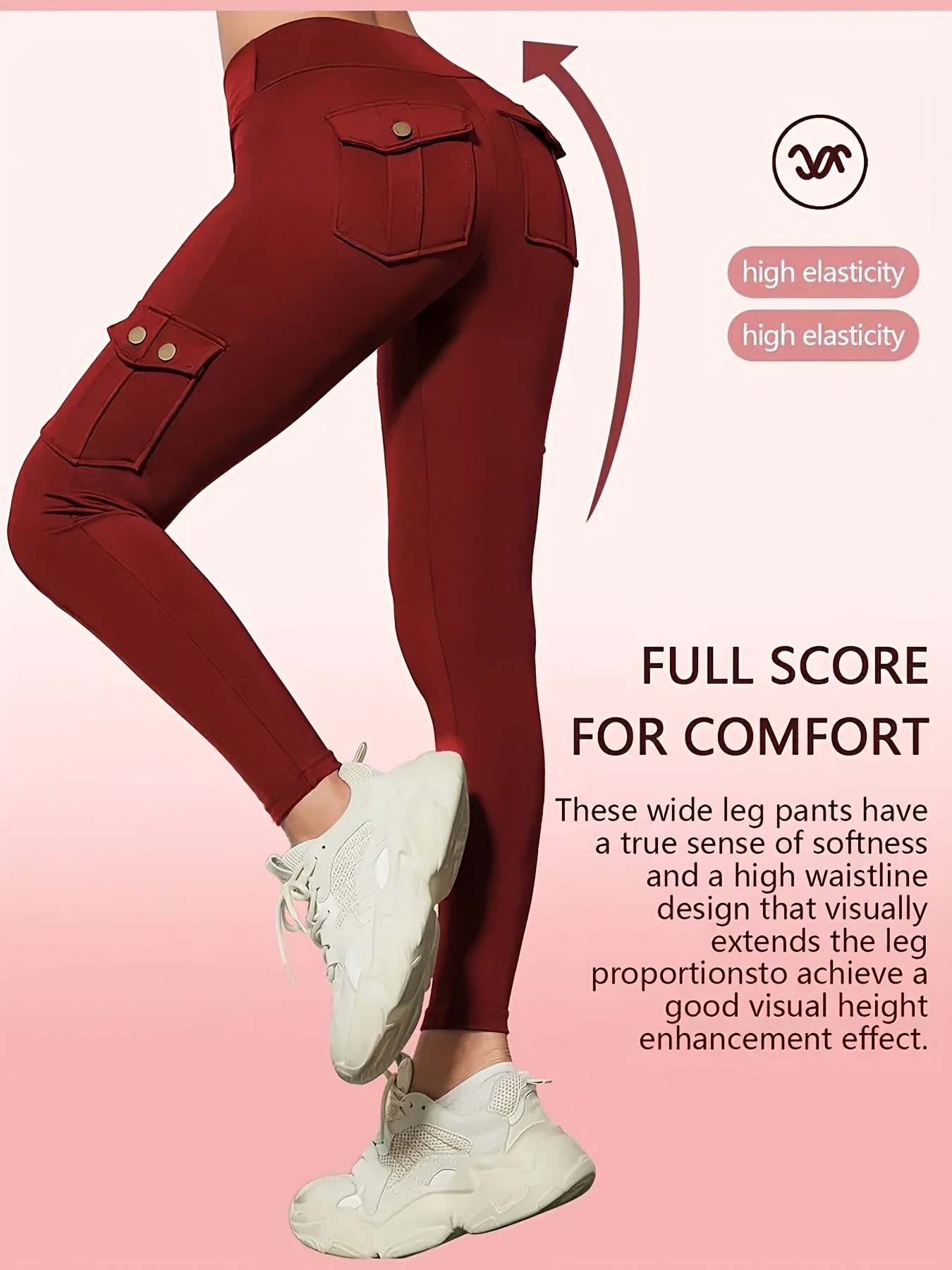 Women's Compression Leggings 3-Pack High Waisted with Flap Pockets Button Design All-Season Elastic Running Yoga Gym Sports Leggings Black Blue Gray Pink Red M-XXL