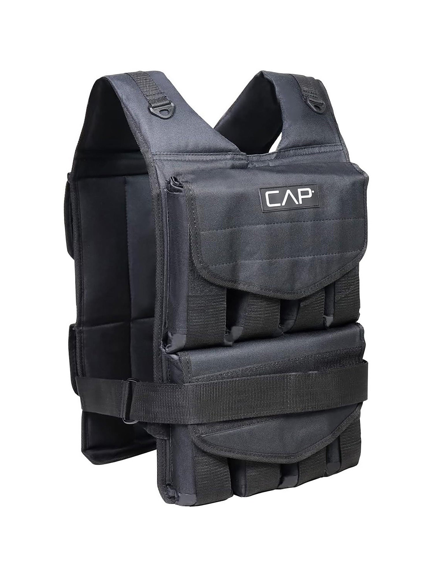 40LB Adjustable Weighted Vest for Strength Training Workout & Running – Removable Weight Packets Body Weight Jacket for Men Women – Reflective Padded Fitness Vest Regular Length
