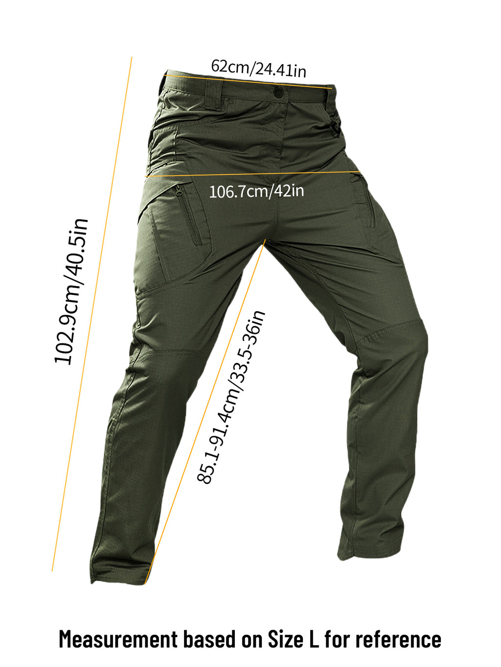 IX9 Men's Tactical Pants Quick Dry Breathable Tear-Resistant Multi-Pocket Slim Fit 3D Tailoring for Hiking Camping Climbing Fishing S-XXL