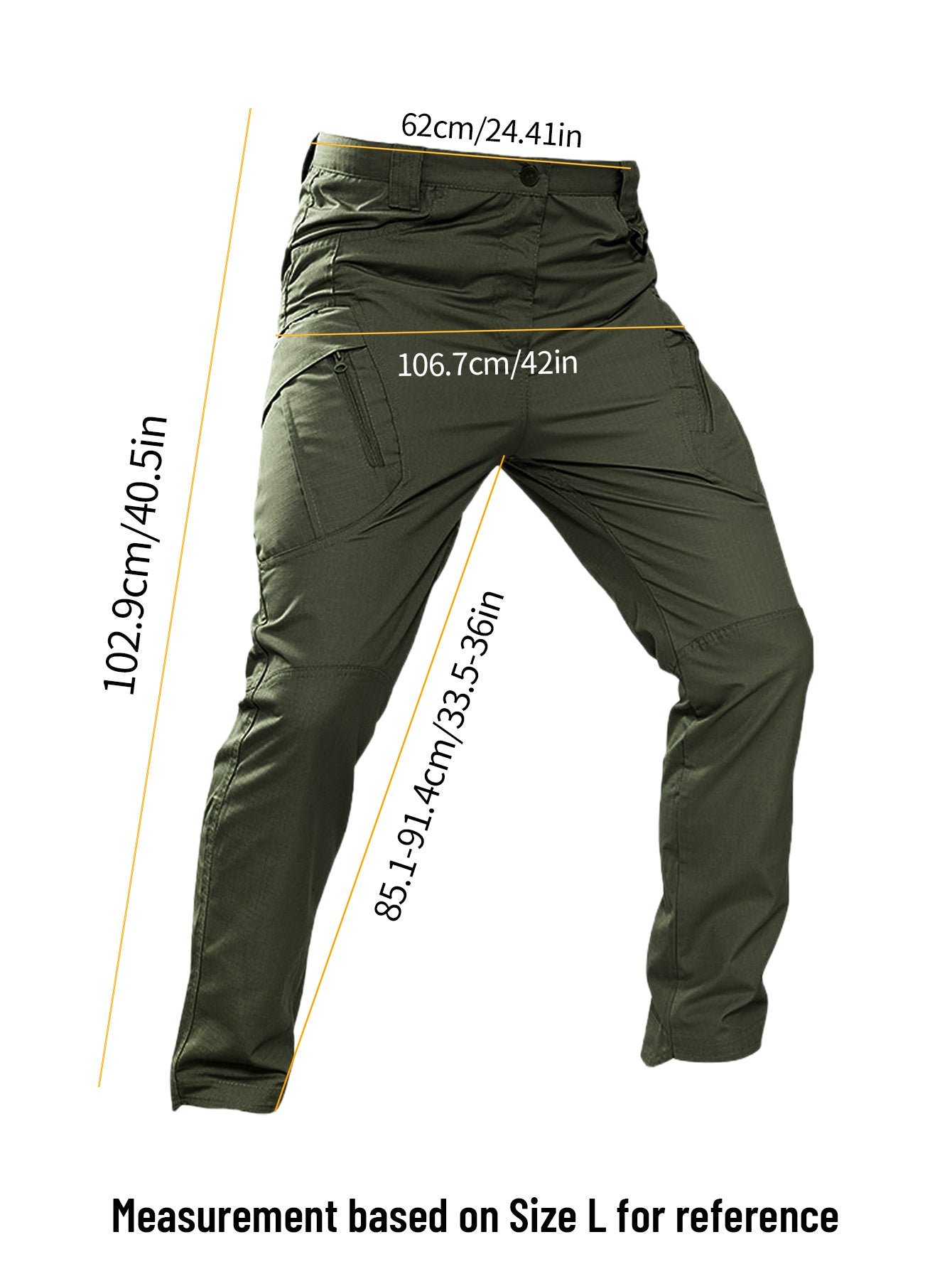 IX9 Men's Tactical Pants Quick Dry Breathable Tear-Resistant Multi-Pocket Slim Fit 3D Tailoring for Hiking Camping Climbing Fishing S-XXL