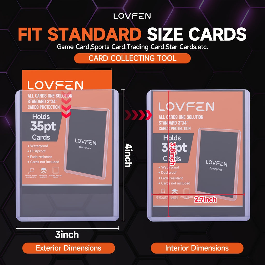 400ct Trading Card Top Loaders & Sleeves 3"x4" – 200 Hard Plastic Top Load Card Holders + 200 Card Sleeves for Baseball Football Sports Trading Cards