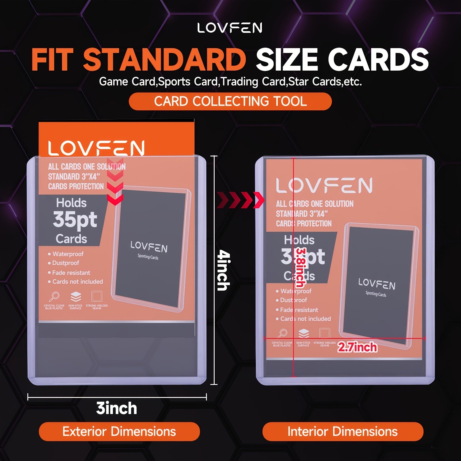 400ct Trading Card Top Loaders & Sleeves 3"x4" – 200 Hard Plastic Top Load Card Holders + 200 Card Sleeves for Baseball Football Sports Trading Cards