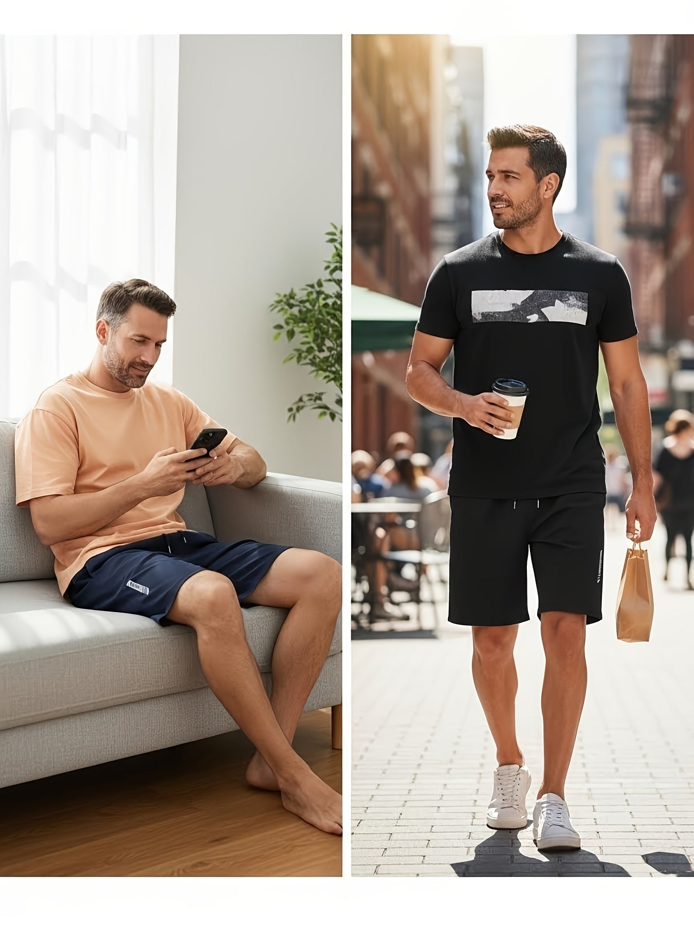Men's Sports Gym Workout Shorts 5 Pack Basketball Shorts Quick Dry Elastic Waistband Side Zip Pocket S-XXL
