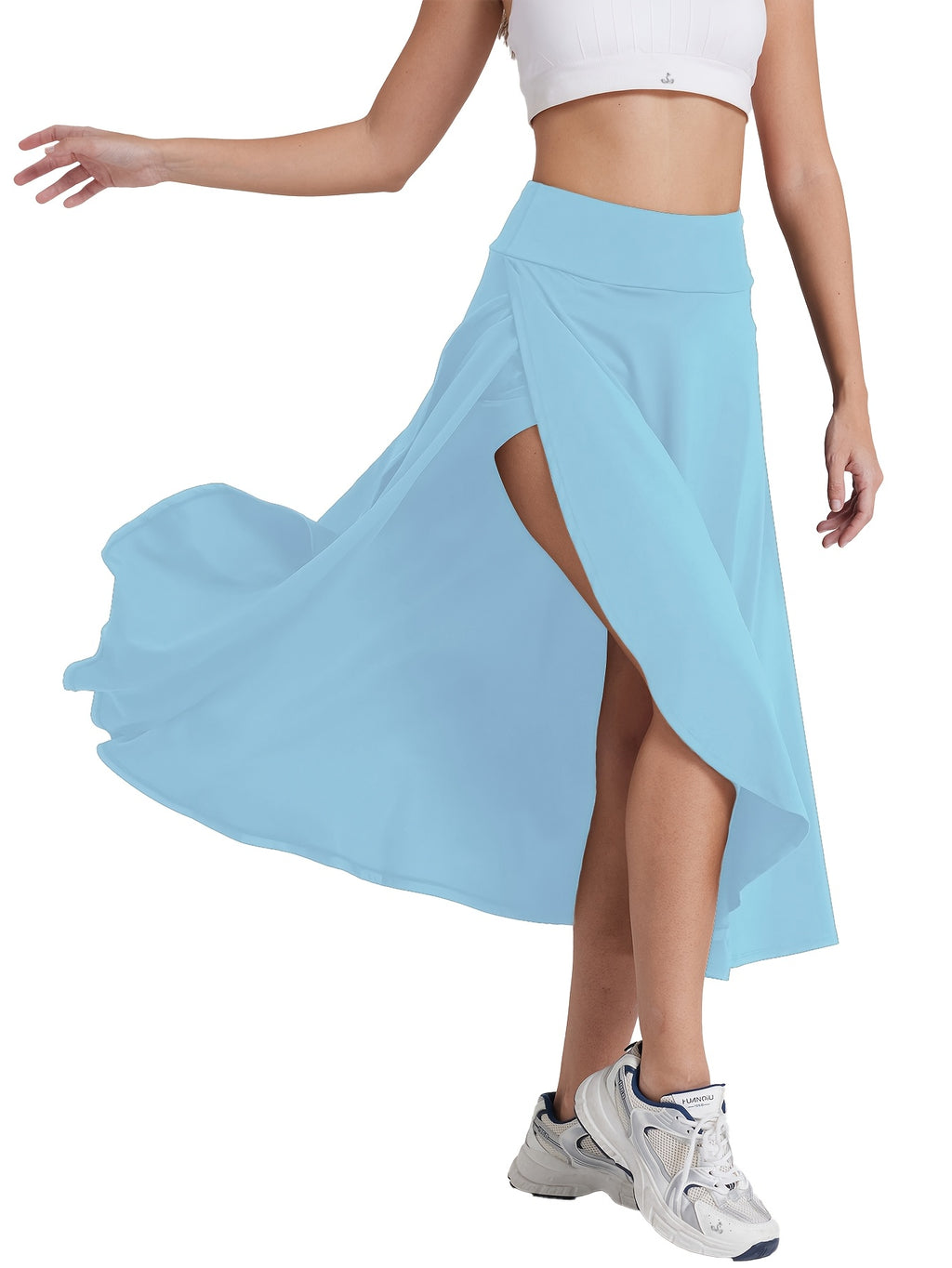 Women's High Waist Skort with Inner Shorts & Pockets – 2-in-1 Lightweight Stretchy Activewear Skirt for Sports, Gym, Workout & Casual Wear, Machine Washable, XS-XXL