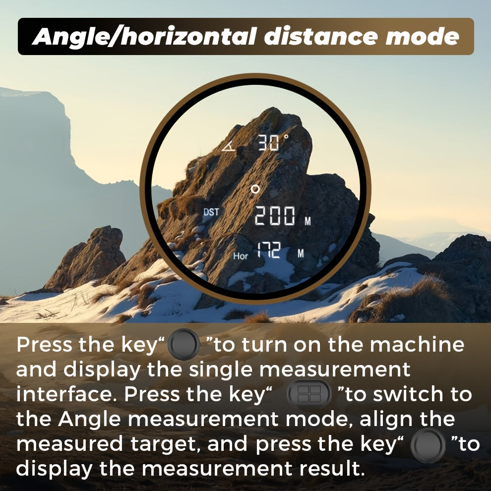 1200 Yard Laser Rangefinder Camouflage Rechargeable – Speed, Angle & Ballistic Compensation, Flagpole Lock, Type-C USB for Hunting, Golf, Archery & Hiking