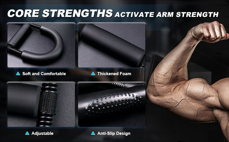 Forearm Strengthener Wrist Exerciser Adjustable Tension Hand Grip Trainer Arm Strength Developer for Home Gym Workout Beginner and Pro 1pc or 2pcs